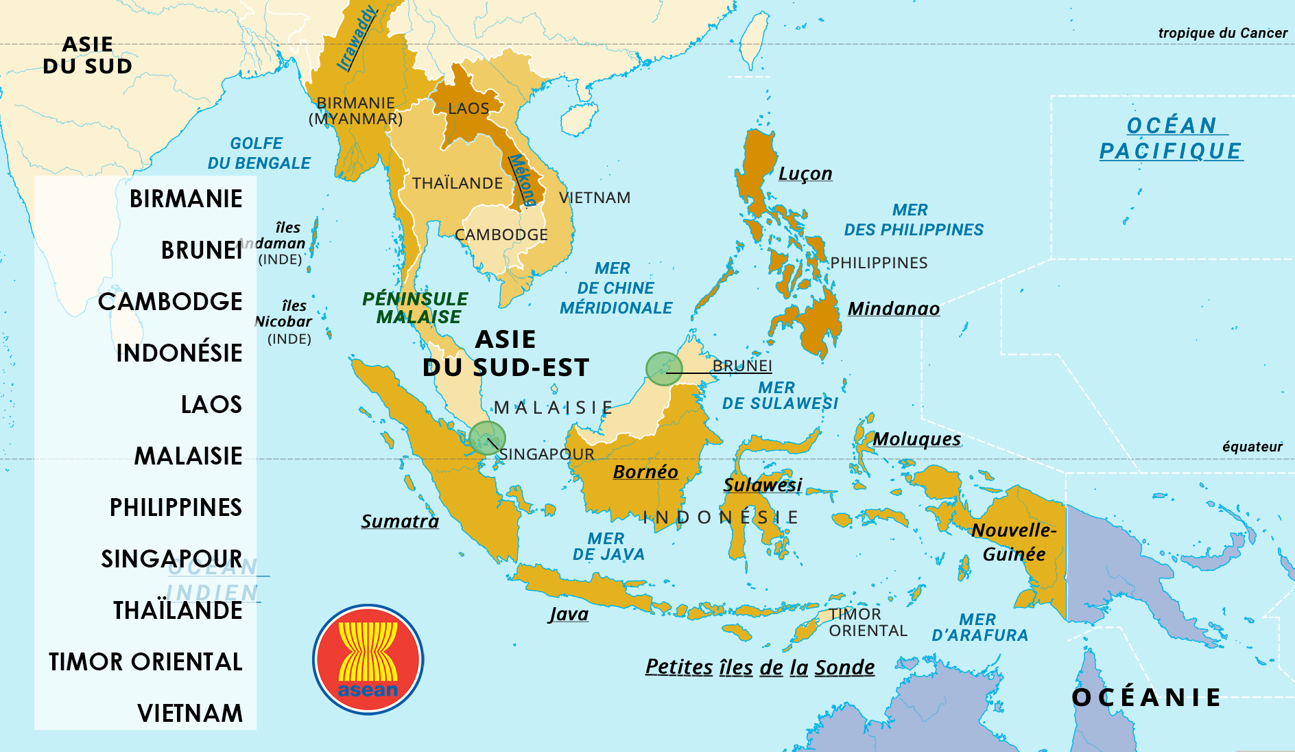 Survolez l’Asie du Sud-Est